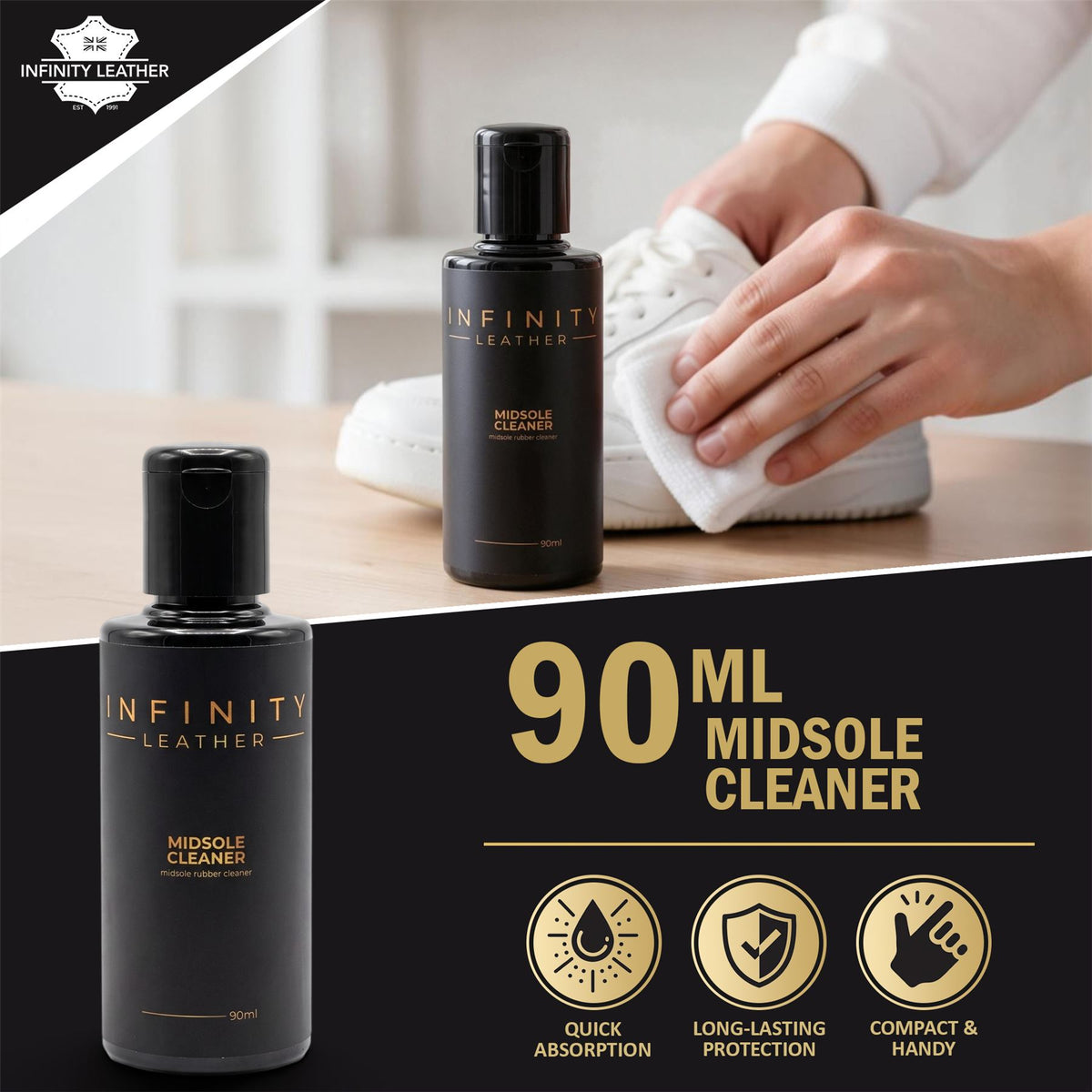 Trainer Sole Whitener &amp; Stain Remover Midsole Cleaner