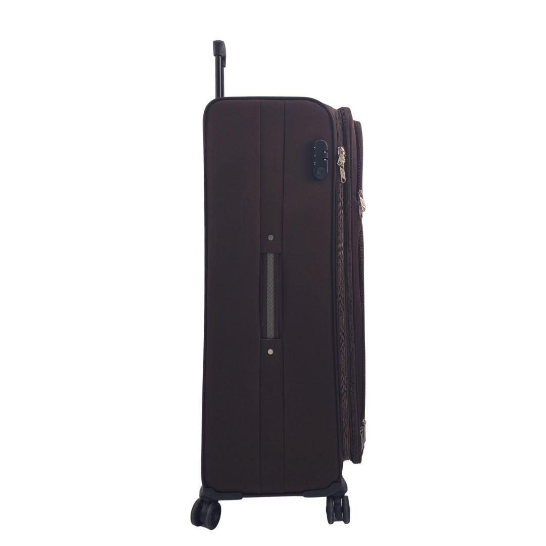 Ashland Extra Large Soft Shell Suitcase in Brown