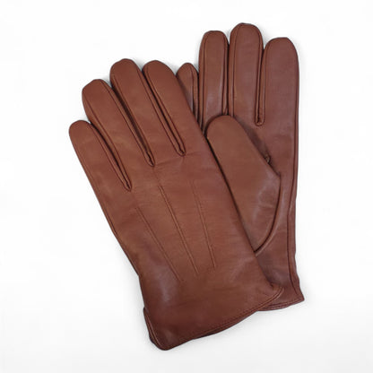 Men’s Italian Leather Warm Wool Lining Winter Gloves - M-LGV-305
