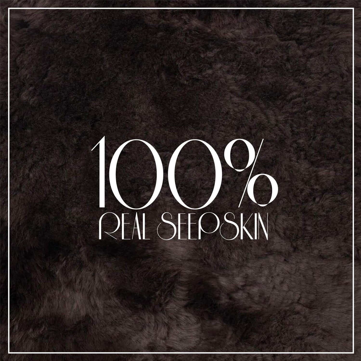 Genuine Sheepskin  40x40cm Real Wool Single Sided Cushion