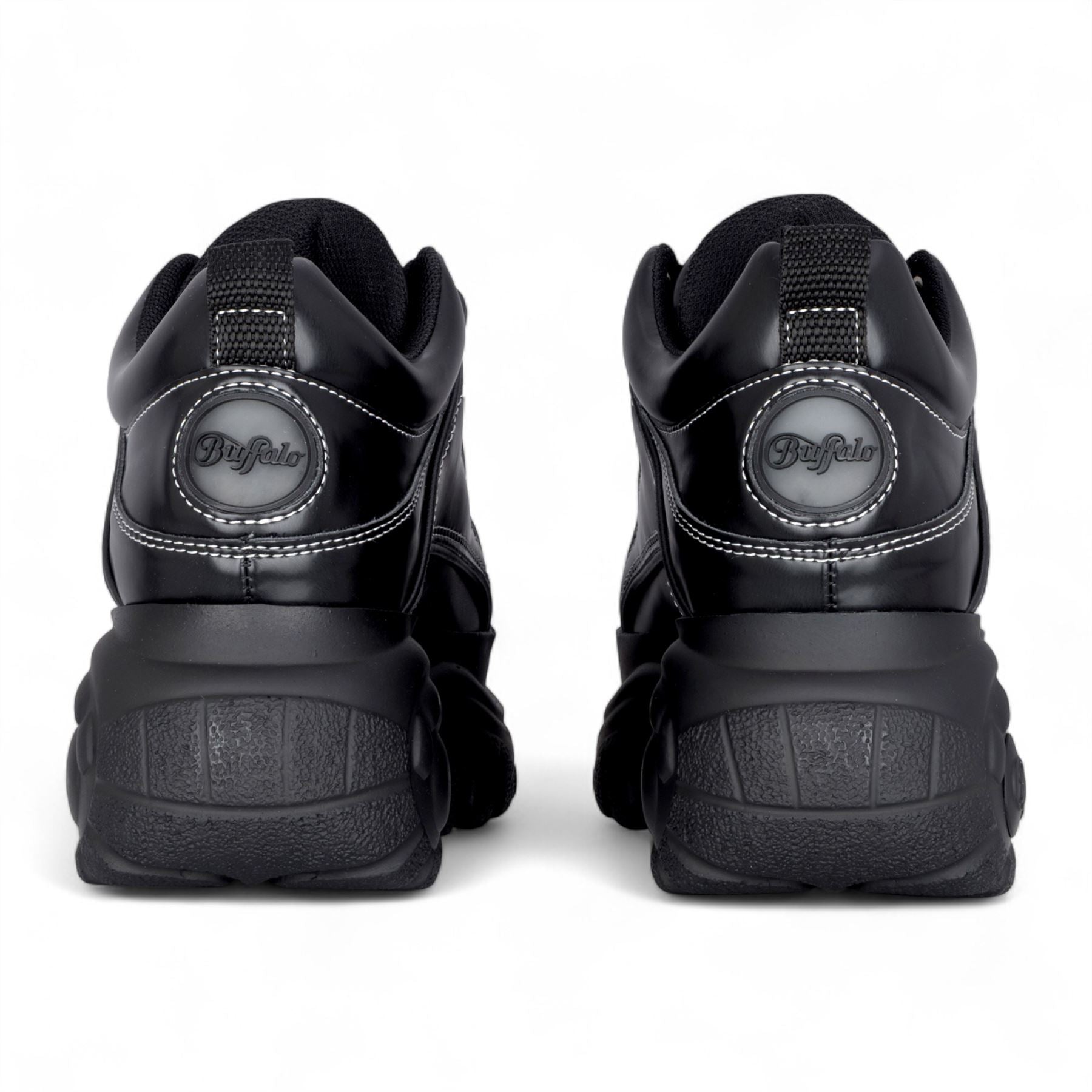Buffalo Womens Black Chunky Platform Fashion Trainers - 1339-14