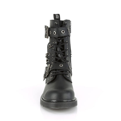 Demonia Bolt 250 Black Vegan Leather Mid-Calf Boots