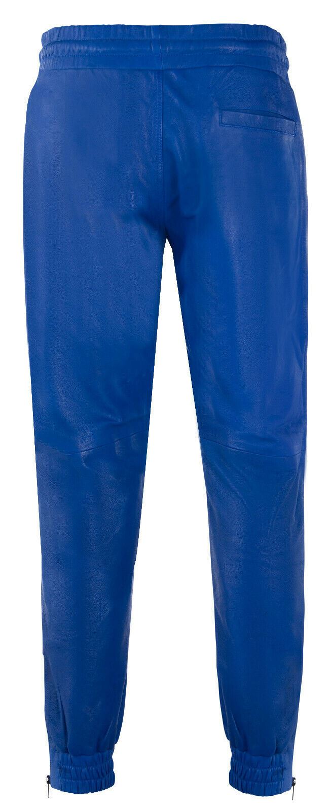 Mens Comfort  Leather Jogging Bottoms-Halifax
