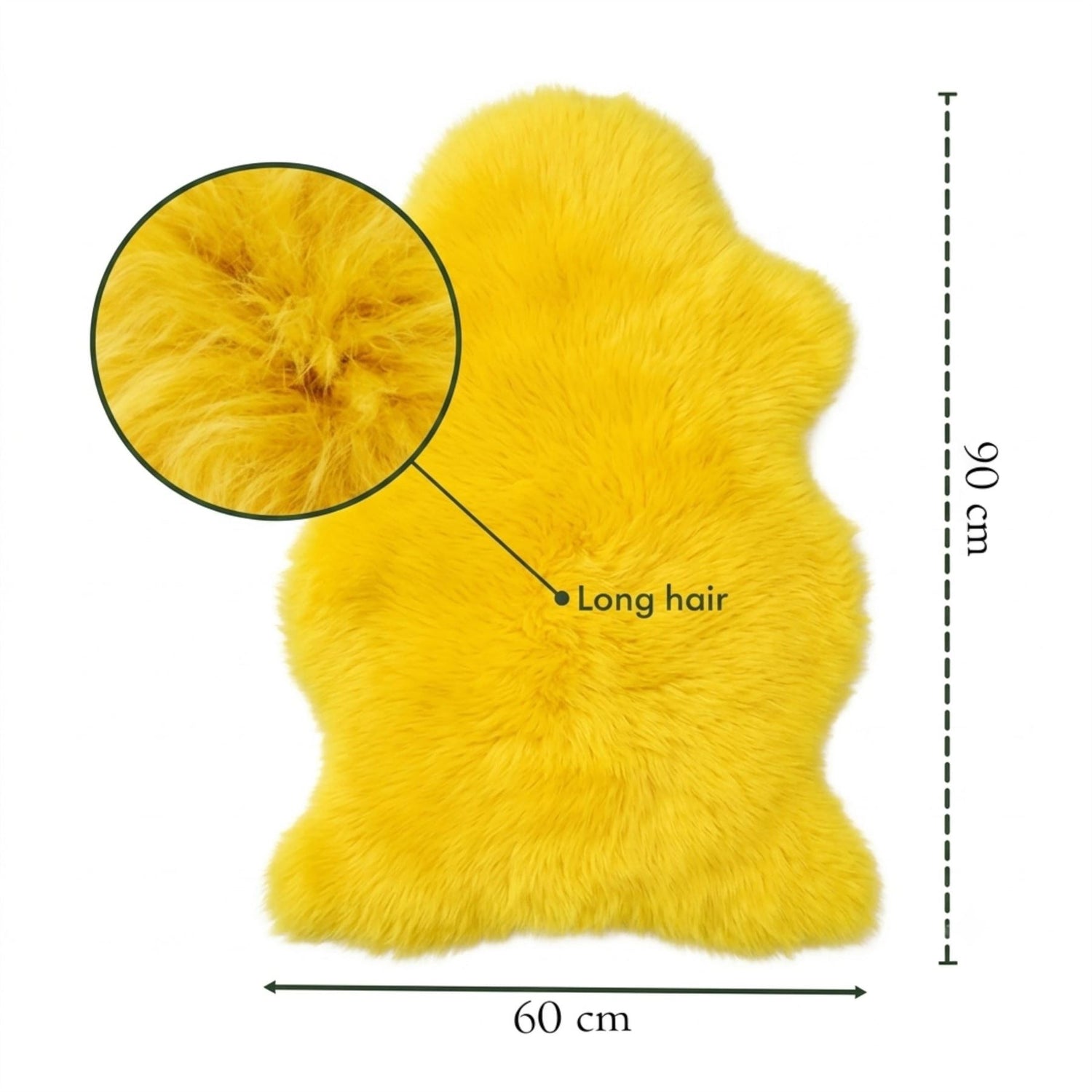 Genuine Sheepskin Natural Silky Soft Fluffy Real Wool Rug