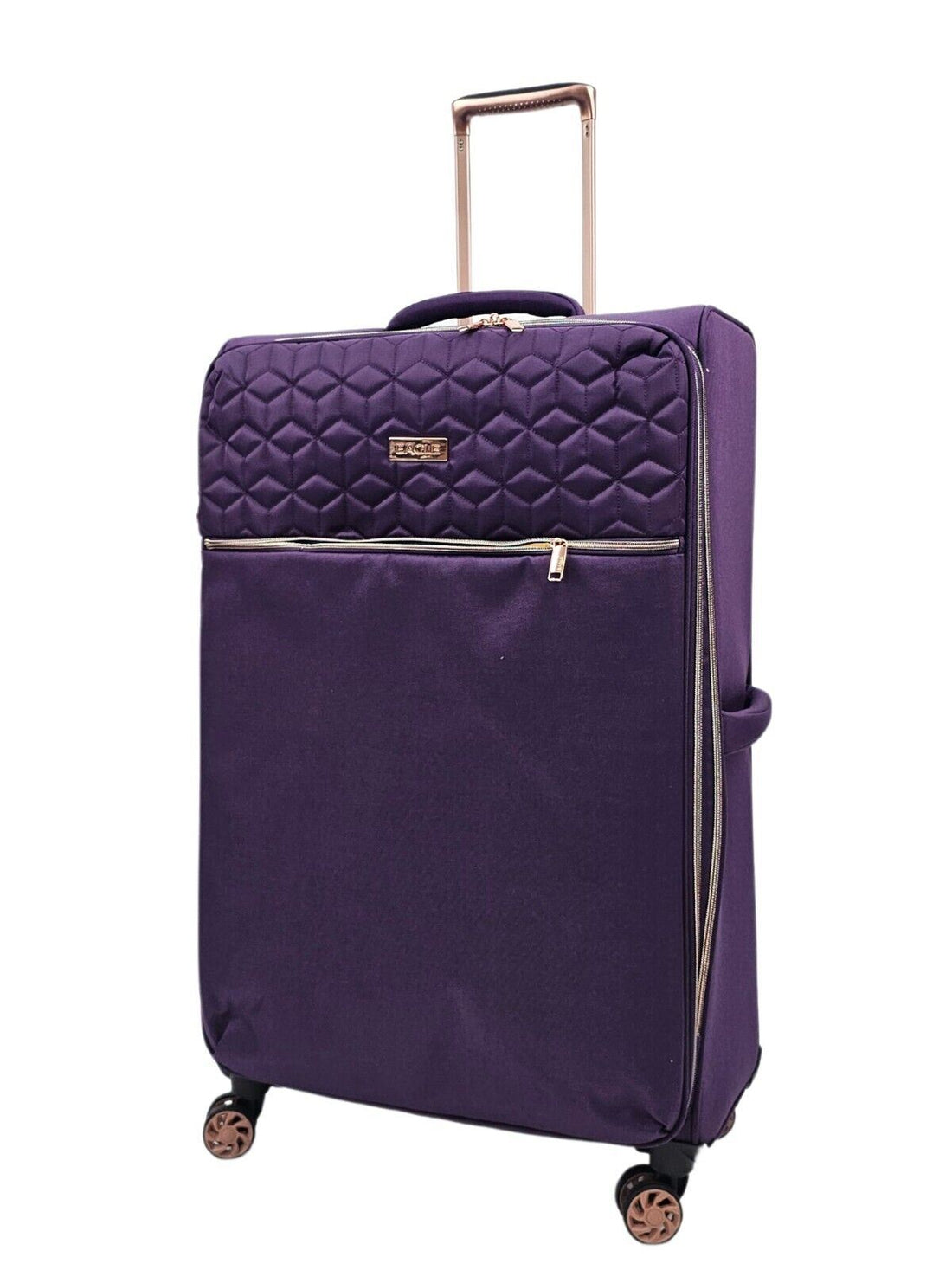 Cabin Purple Suitcases Set 4 Wheel Luggage Travel Lightweight Bags - Upperclass Fashions 