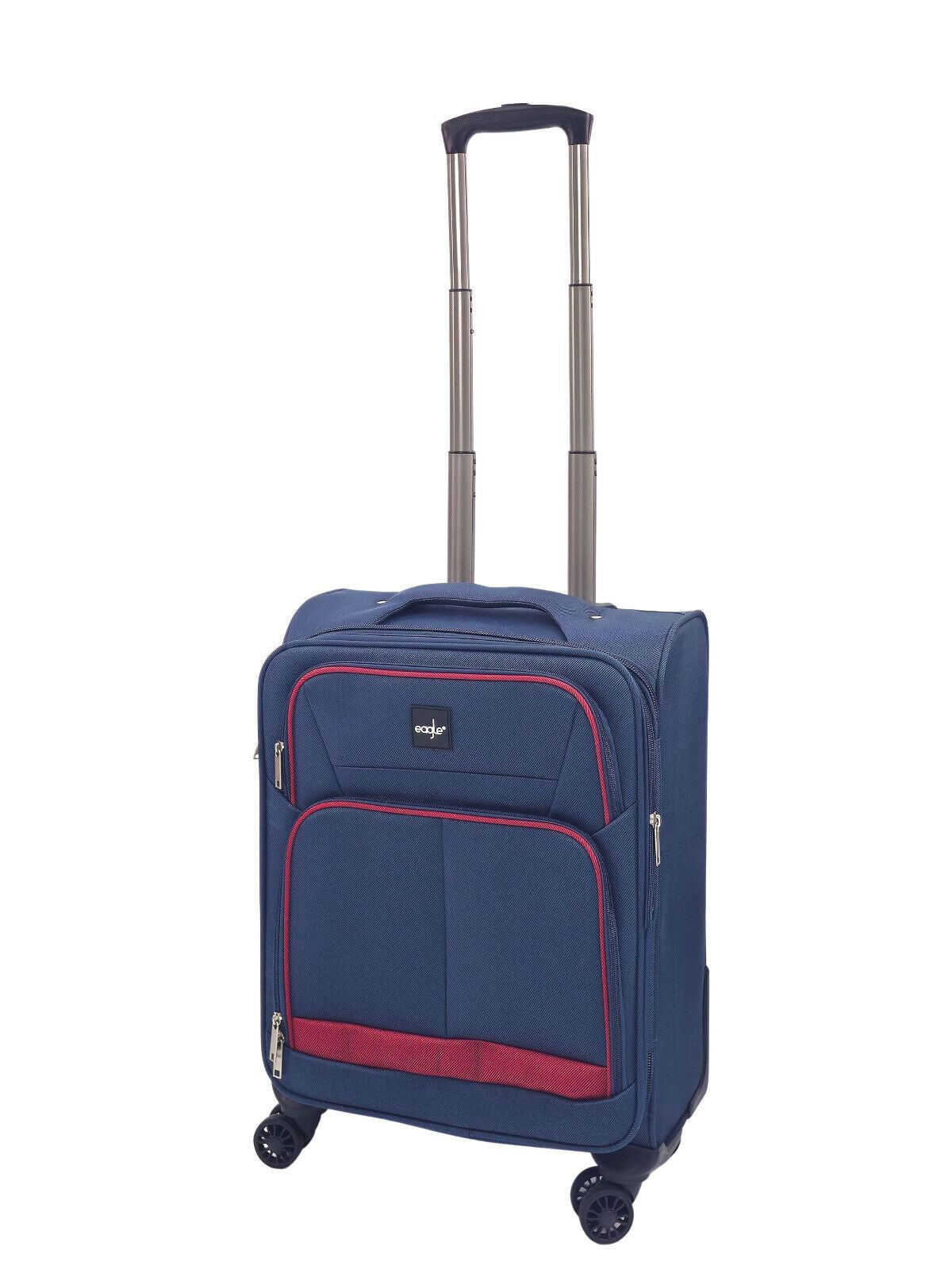 Soft Shell Cabin Suitcase 54 x 38 x 21 cm Lightweight Luggage Suitable for Easyjet, Ryanair