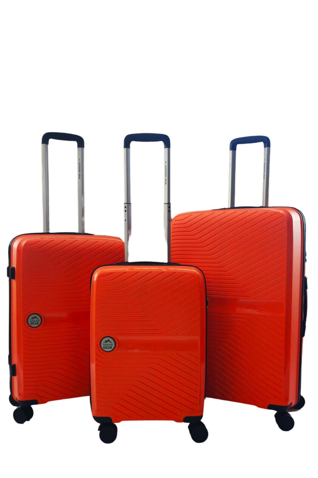 Abbeville Set of 3 Hard Shell Suitcase in Orange