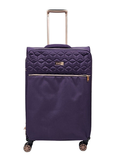 Birmingham Medium Soft Shell Suitcase in Purple