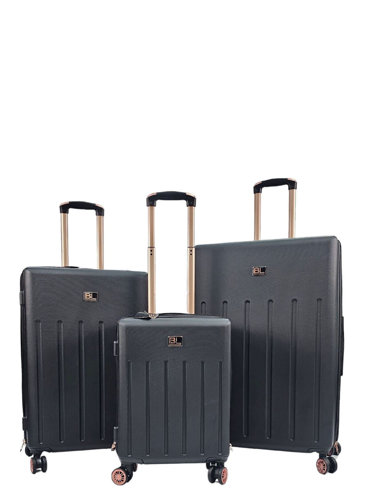 Columbia Set of 3 Soft Shell Suitcase in Black