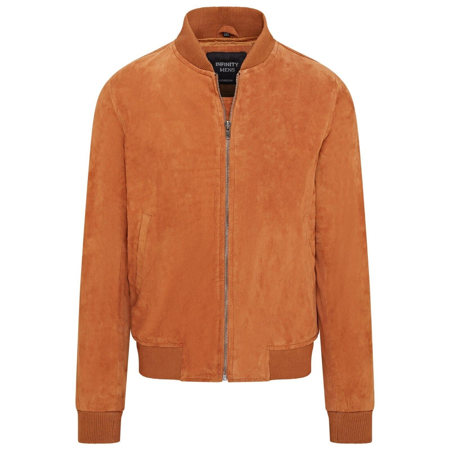 Mens Soft Goat Suede MA-1 Varsity Bomber Jacket  - Uxbridge