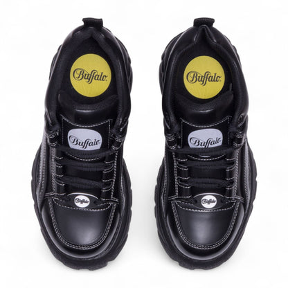 Buffalo Womens Black Chunky Platform Fashion Trainers - 1339-14
