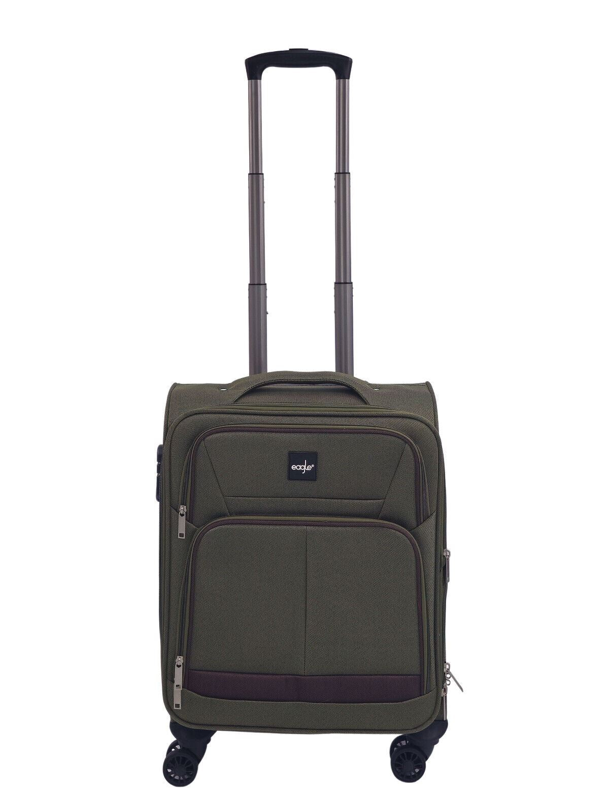 Soft Shell Cabin Suitcase 54 x 38 x 21 cm Lightweight Luggage Suitable for Easyjet, Ryanair