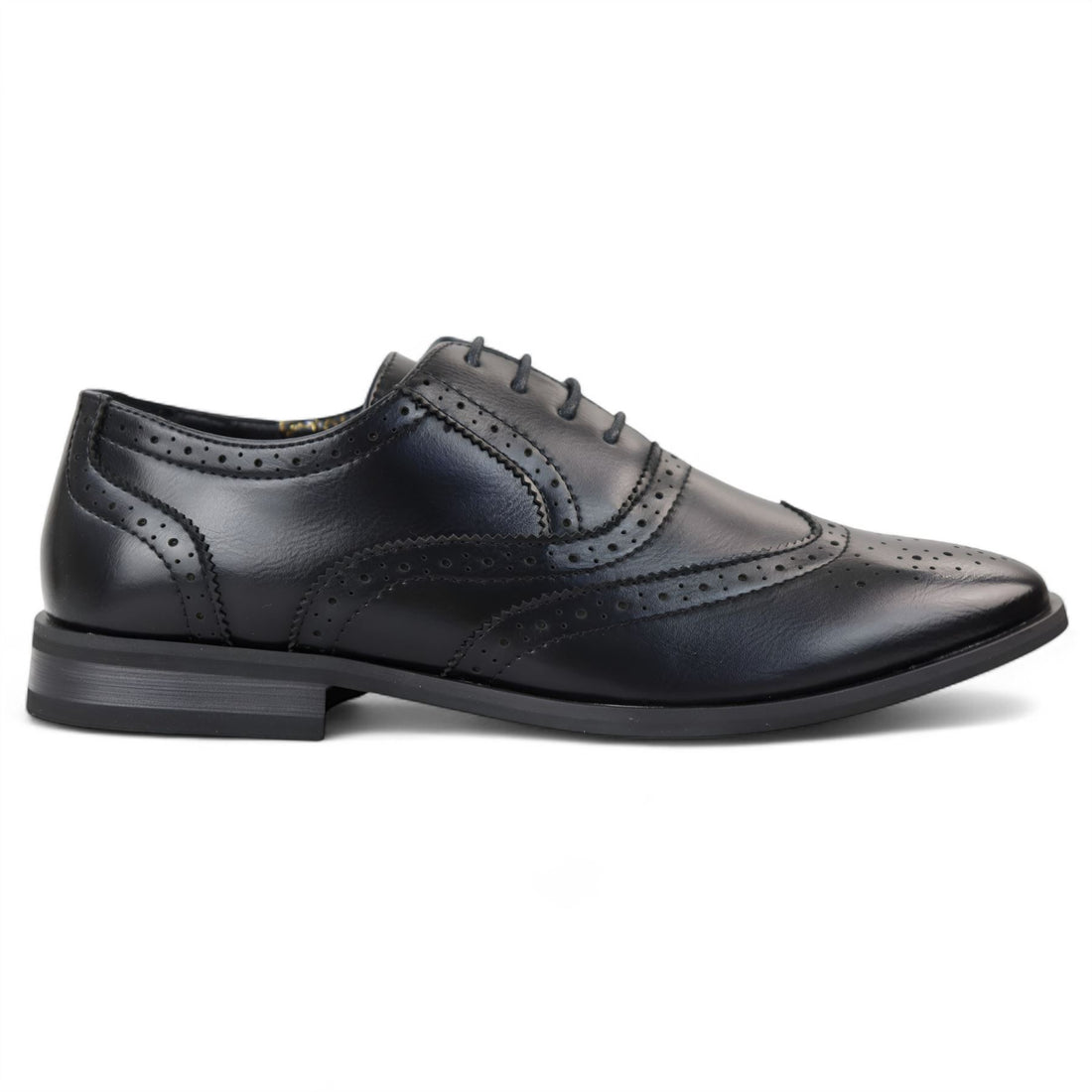 Men’s Black Classic Brogue Derby Oxford Shoes