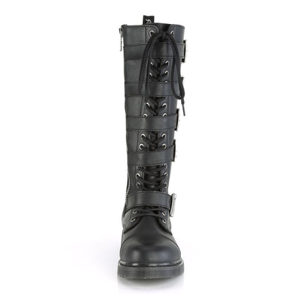 Demonia Bolt 425 Black Vegan Leather Knee High Boots