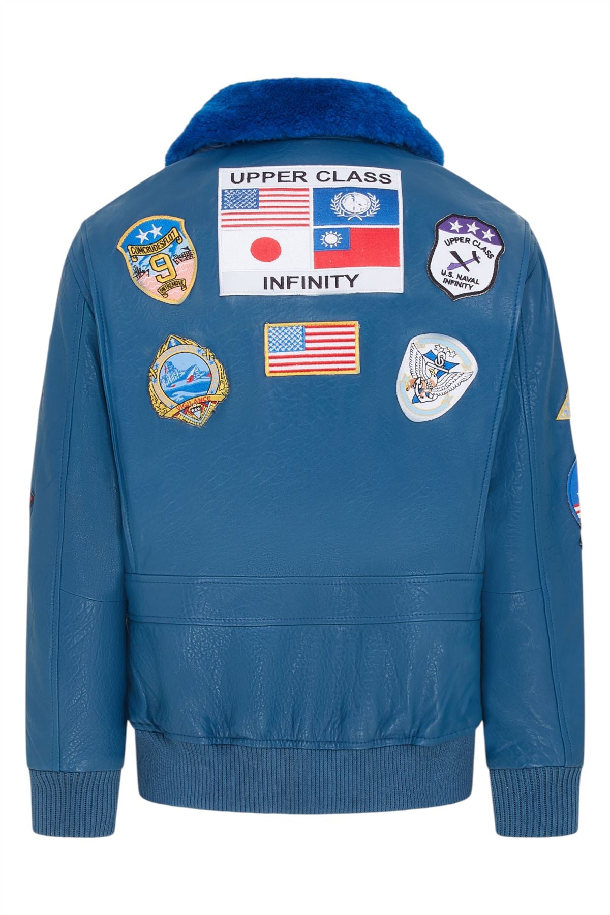 Mens A2 Top Gun  Leather Bomber Jacket-Camborne