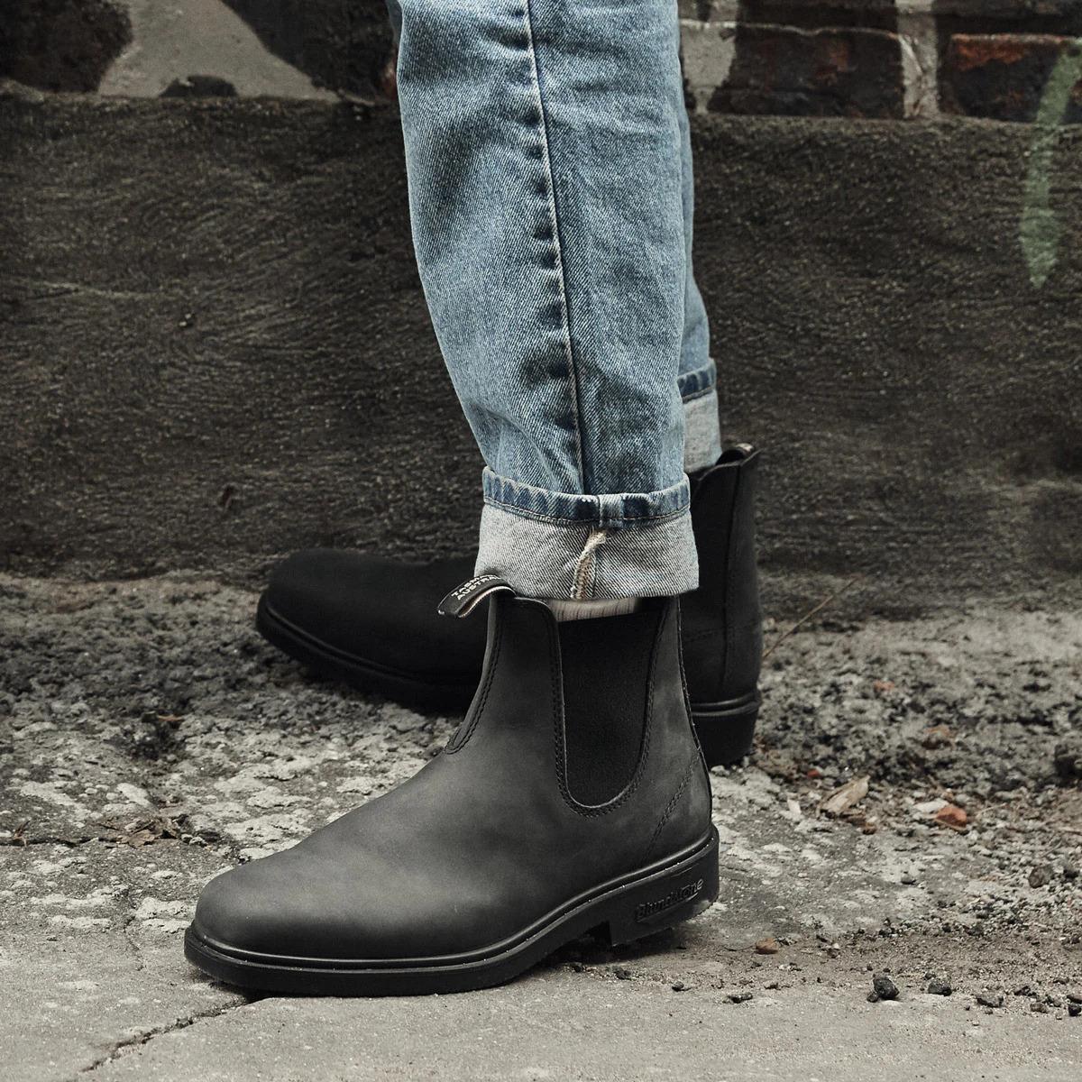 Blundstone 1308 Rustic Black Chelsea Boot