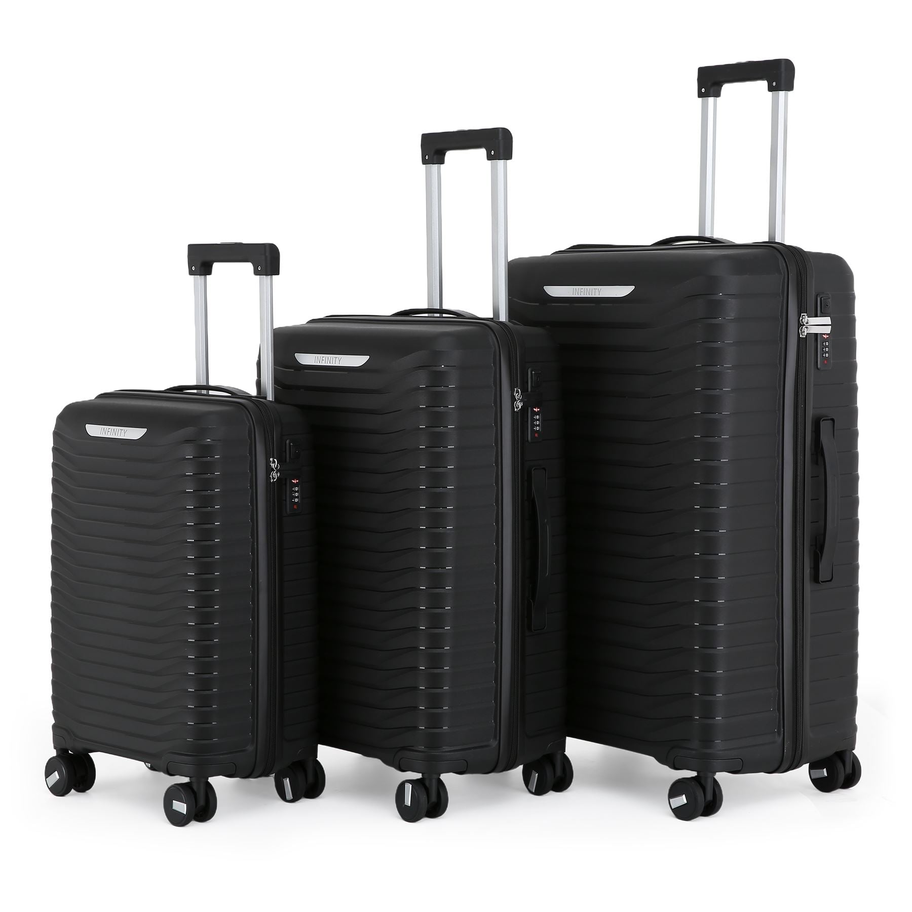 Burnaby Set of 3 Hard Shell Suitcase in Black