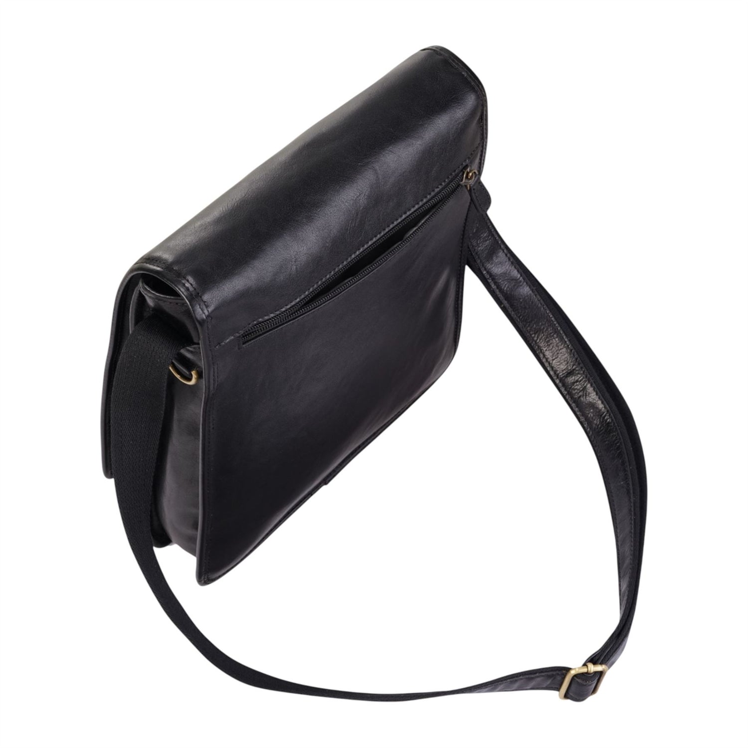 Leather Vintage Black Messenger Shoulder Crossbody Travel Business Bag - Ranger