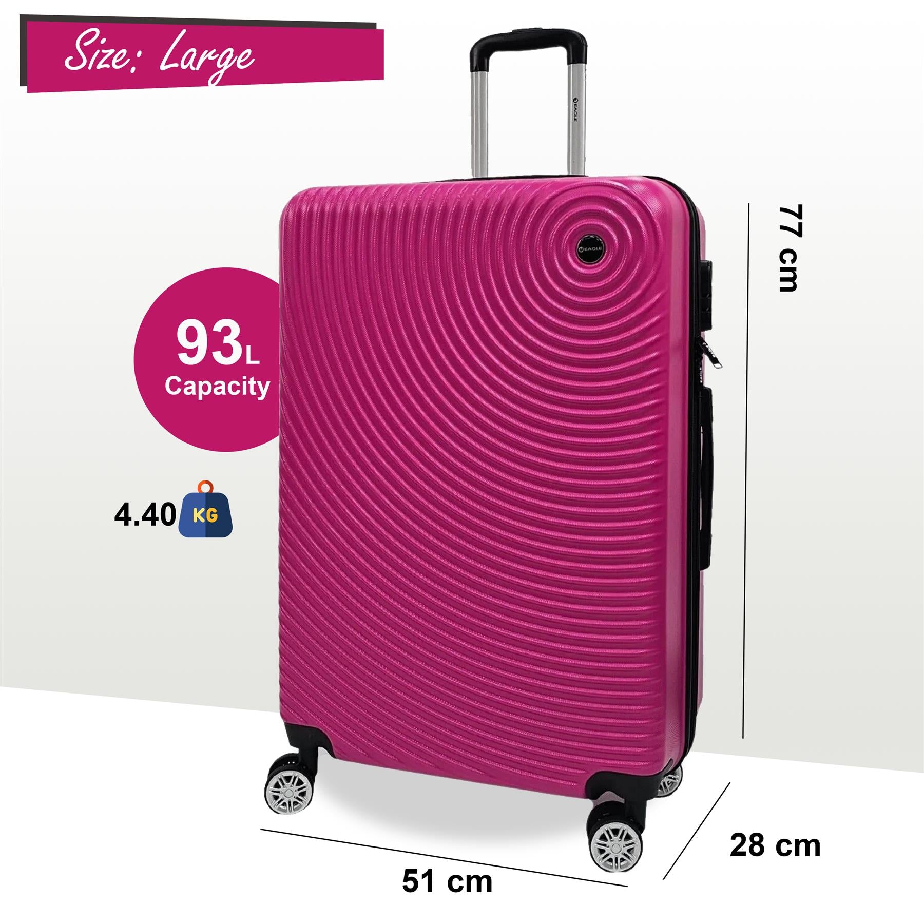 Hard Shell ABS Cabin Suitcase Luggage Set
