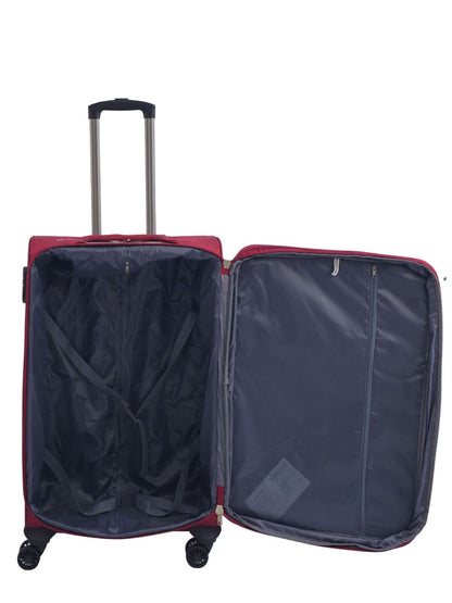 Ashford Medium Soft Shell Suitcase in Burgundy