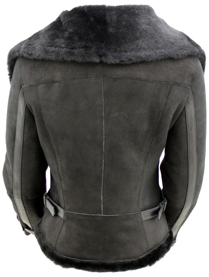 Womens Merino Sheepskin Leather Jacket-Petworth