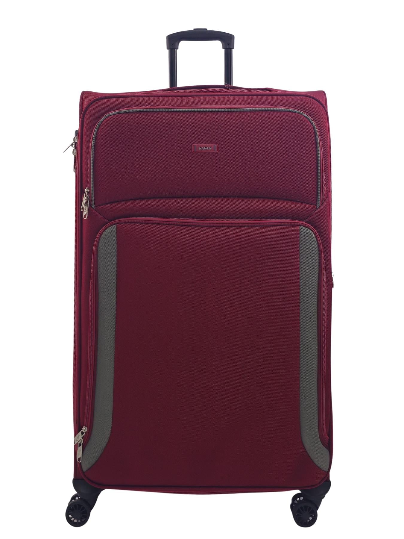 Ashland Extra Large Soft Shell Suitcase in Burgundy