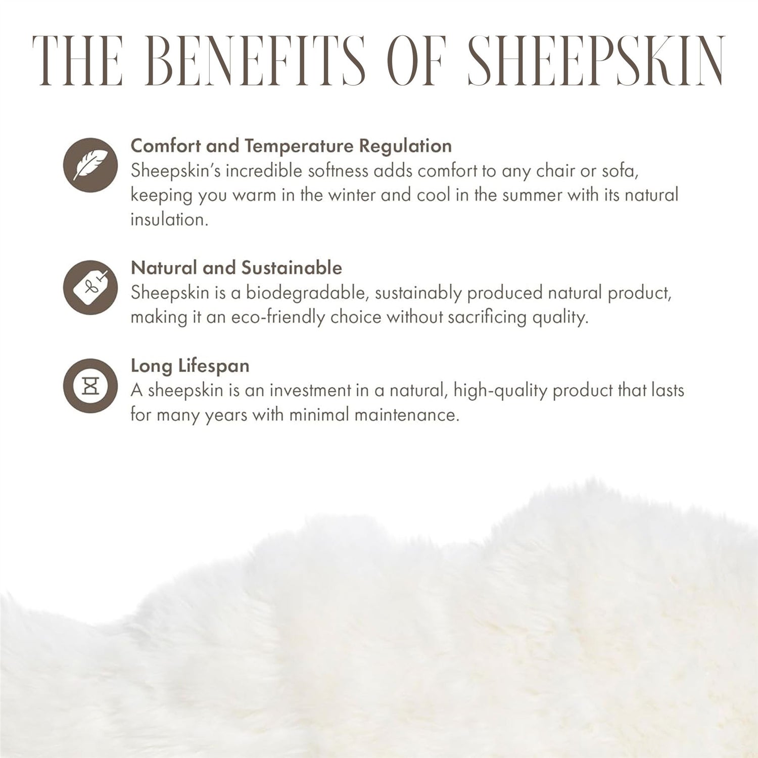 Genuine Sheepskin Natural Silky Soft Fluffy Real Wool Rug