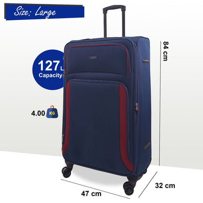 Ashland Large Soft Shell Suitcase in Navy