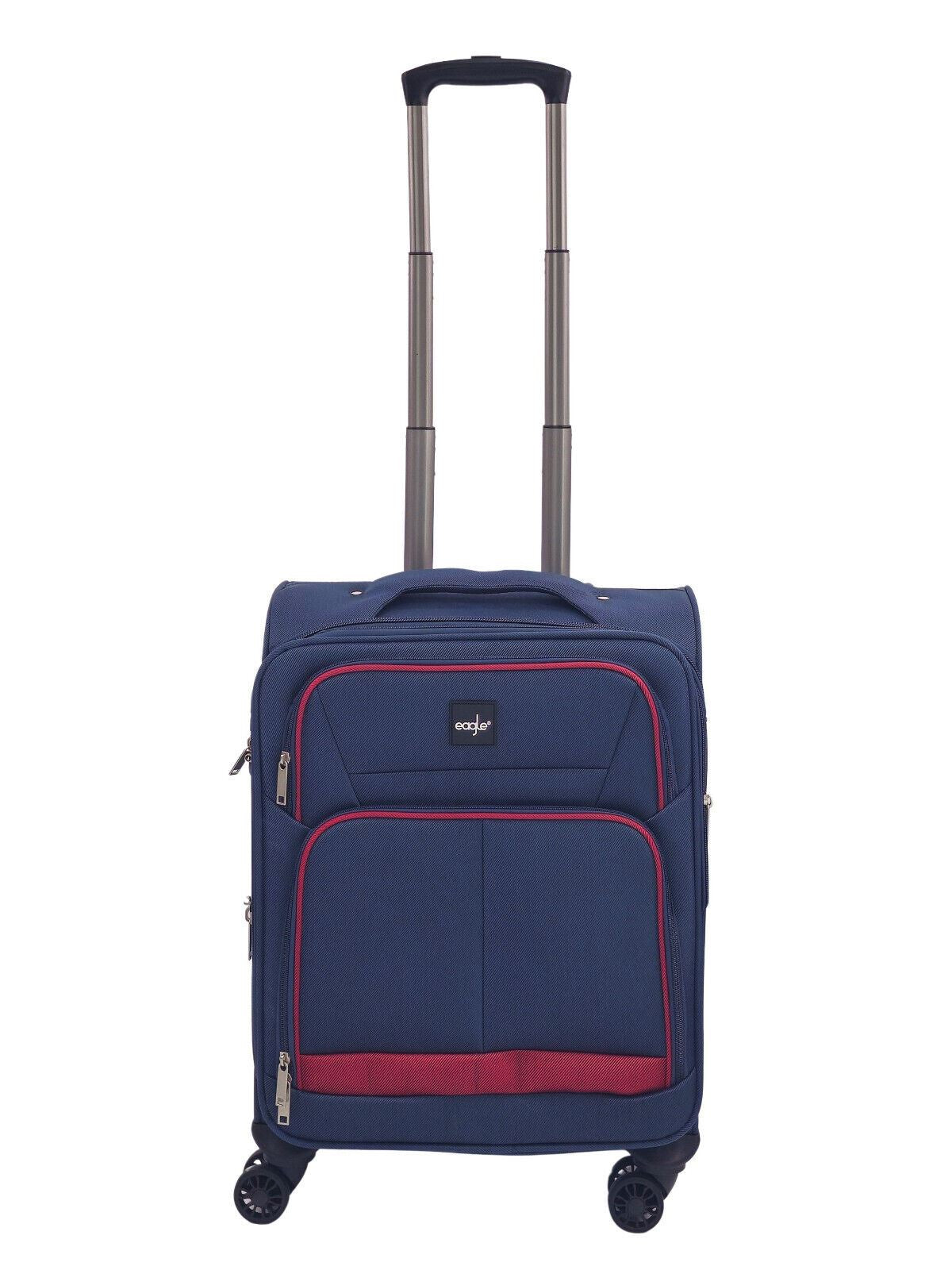 Soft Shell Cabin Suitcase 54 x 38 x 21 cm Lightweight Luggage Suitable for Easyjet, Ryanair
