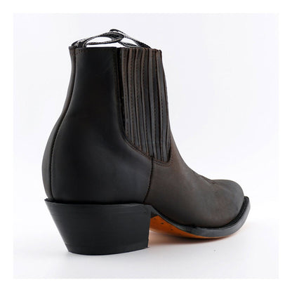 Grinders Unisex Brown Western Ankle Boots- Maverick