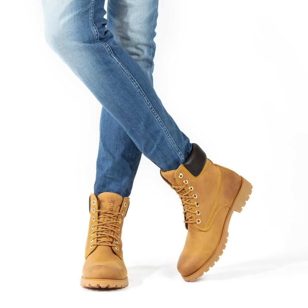 Panama Jack 03 C1 Mens Boots Tan Waterproof Leather Lace Up Hiking Ankle Chukka