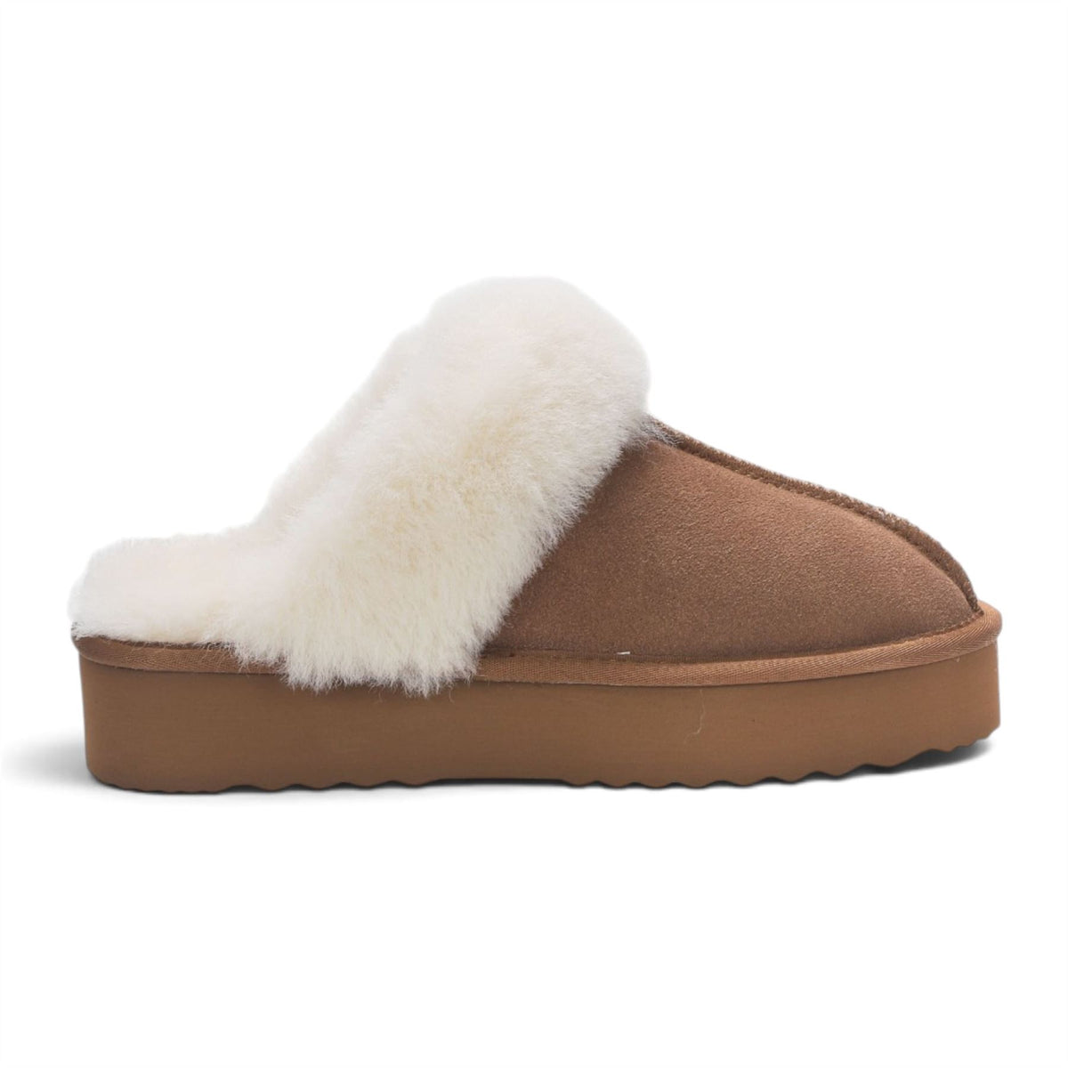 Women’s Genuine Sheepskin Fur Mule Winter Slippers