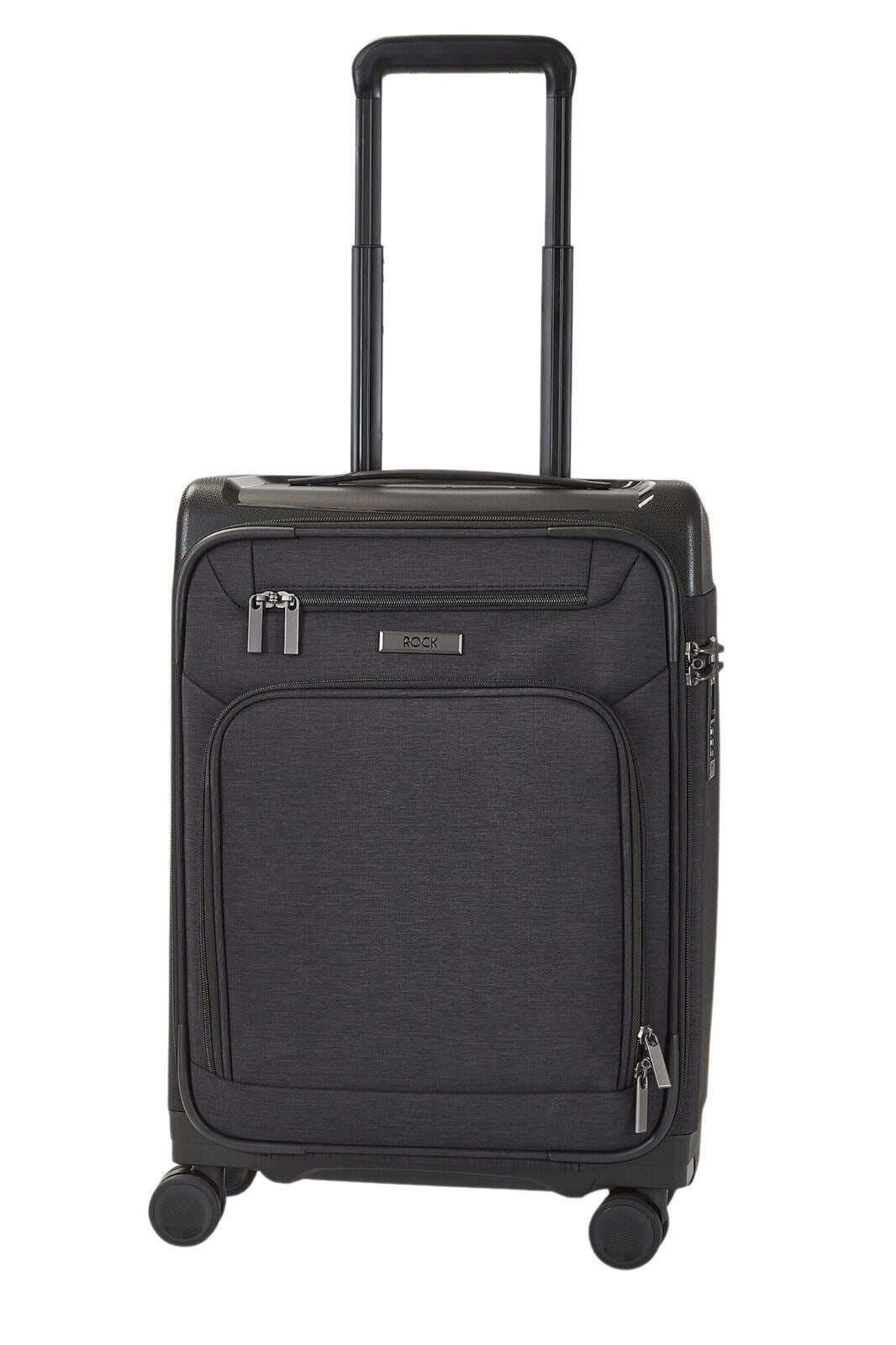 Anniston Cabin Soft Shell Suitcase in Black