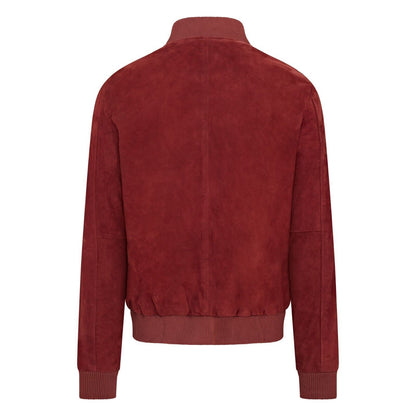 Mens Soft Goat Suede MA-1 Varsity Bomber Jacket  - Uxbridge