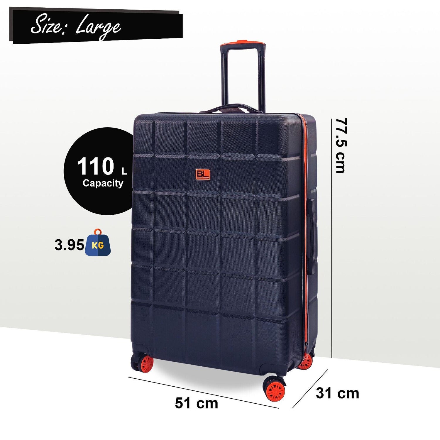 Hard Shell Travel Suitcase Set Cabin Luggage Bag