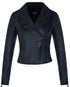 Womens Matt Brando Leather Biker Jacket-Longridge - Upperclass Fashions 