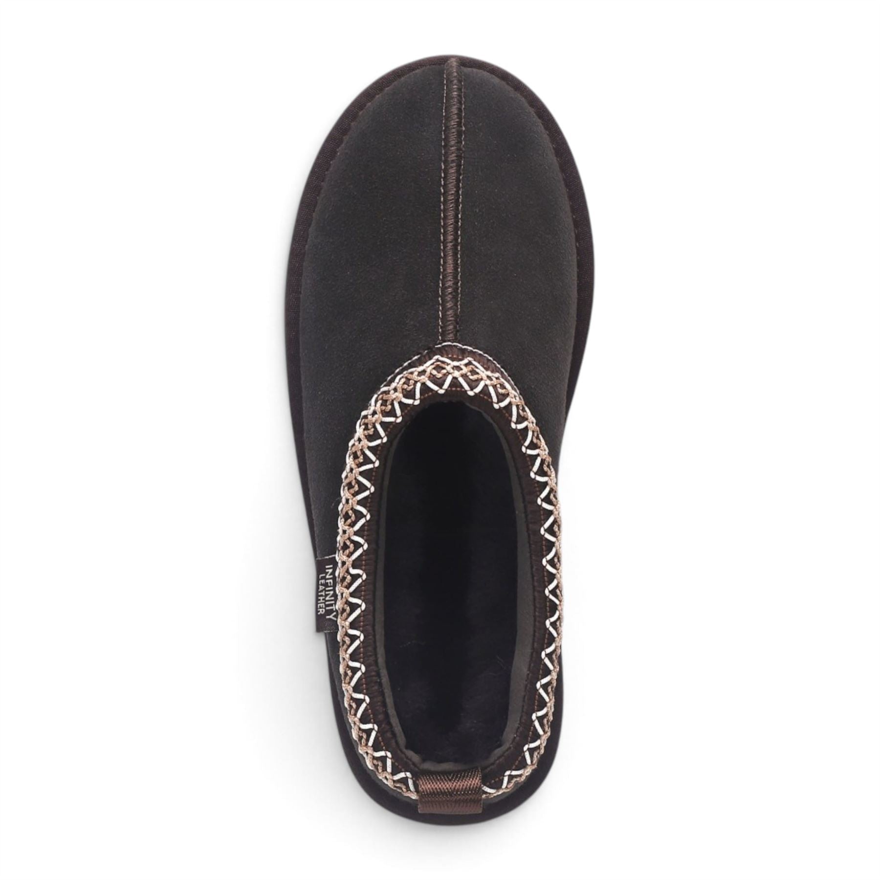 Women’s Brown Genuine Sheepskin Real Fur Winter Platform Slippers - Polar