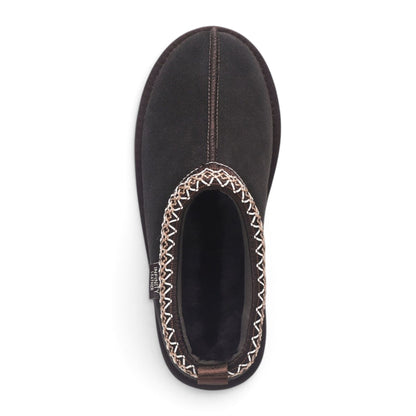 Women’s Brown Genuine Sheepskin Real Fur Winter Platform Slippers - Polar