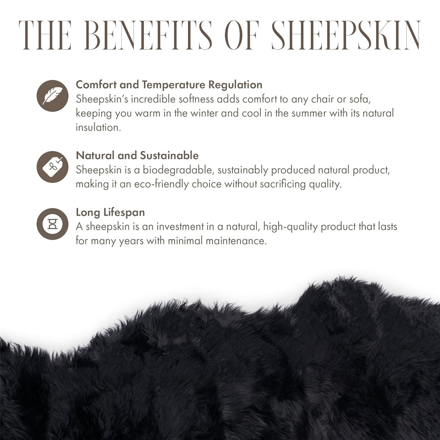 Genuine Sheepskin  40x40cm Real Wool Single Sided Cushion