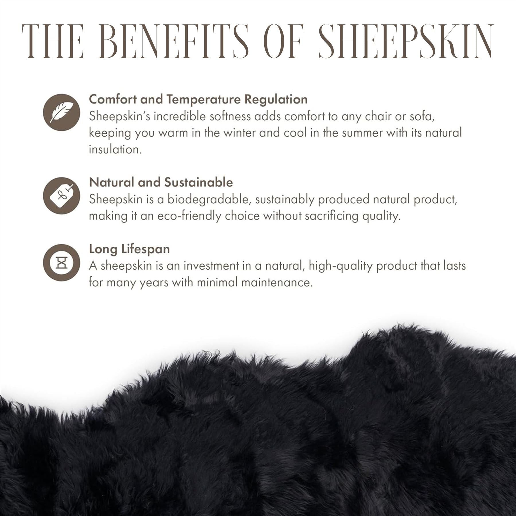 Genuine Sheepskin  40x40cm Real Wool Single Sided Cushion