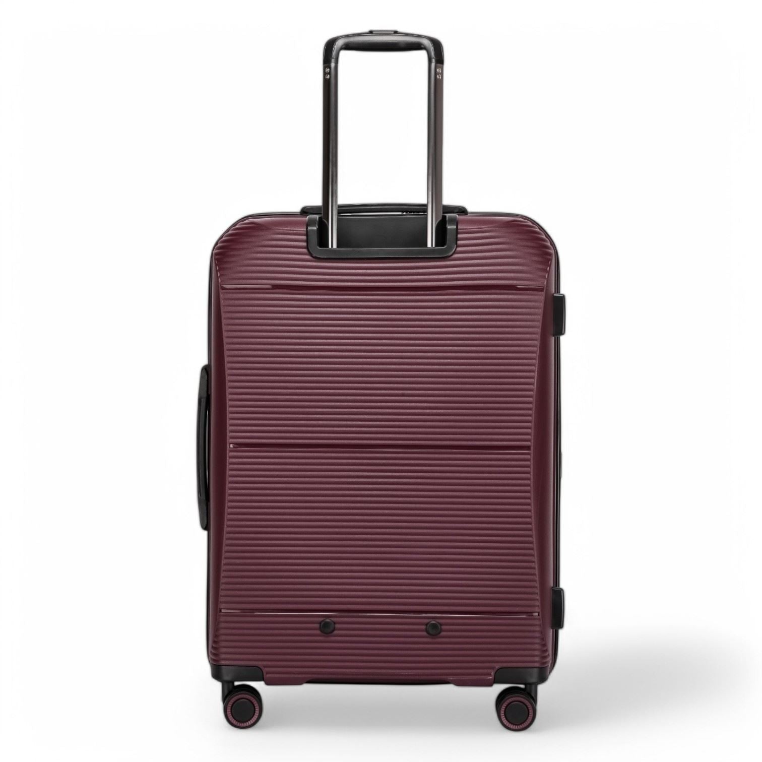 Abiko Large Hard Shell Suitcase in Burgundy