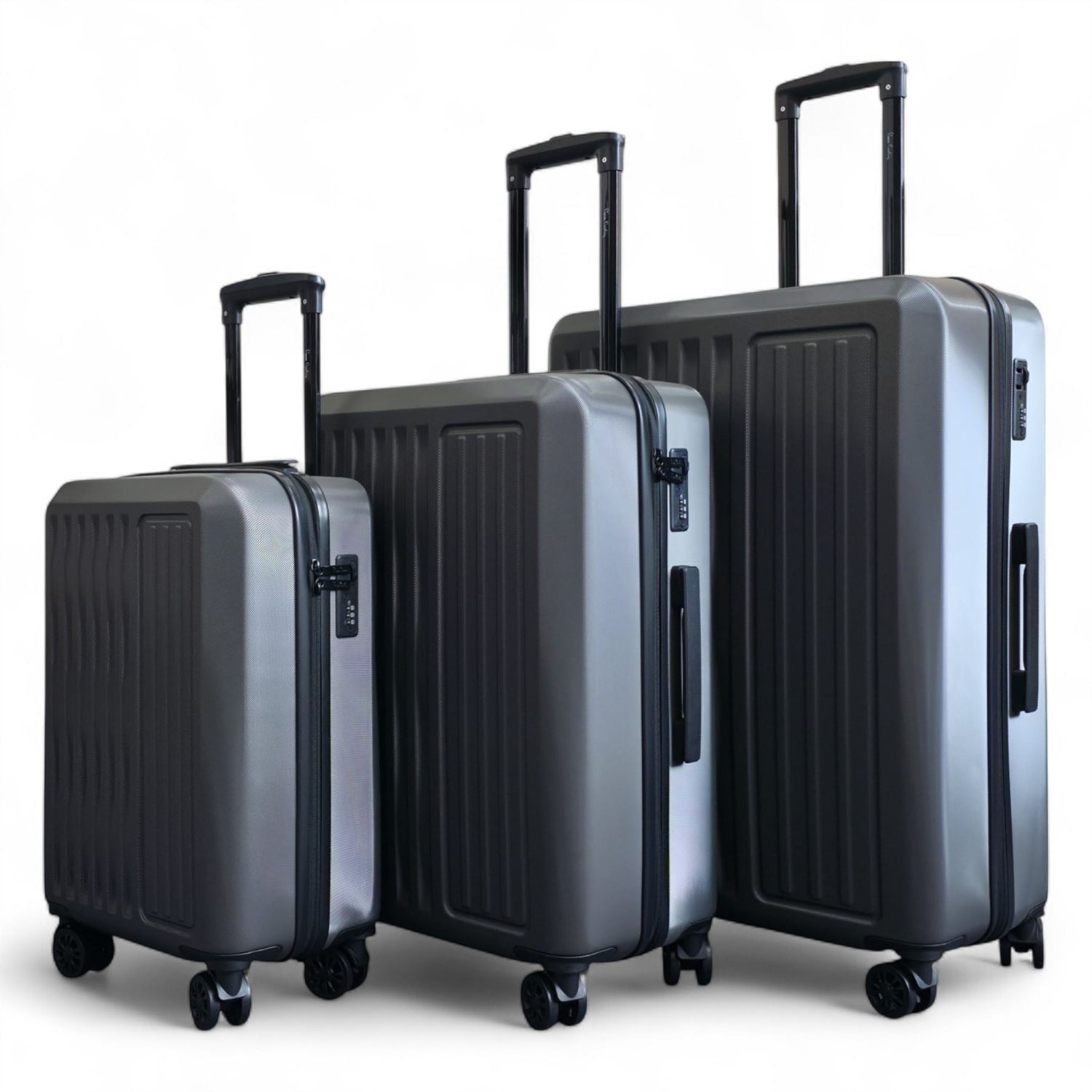 Croydon Set of 3 Hard Shell Suitcase in Grey