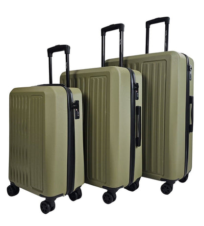 Cullman Set of 3 Hard Shell Suitcase in Green