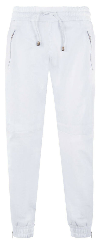 Mens Comfort  Leather Jogging Bottoms-Halifax