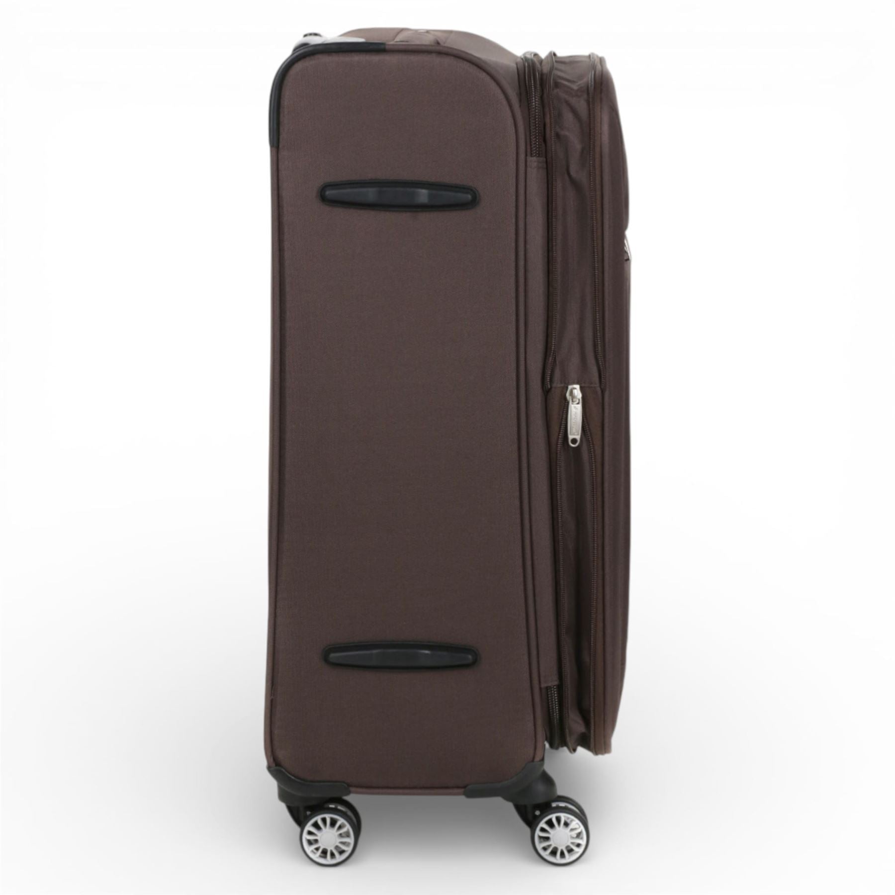 Carrollton Medium Soft Shell Suitcase in Brown