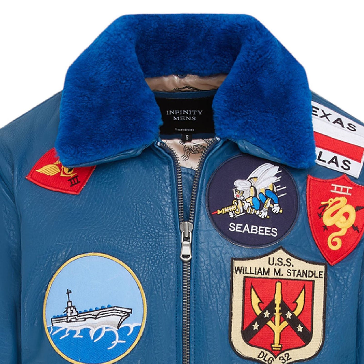 Mens A2 Top Gun  Leather Bomber Jacket-Camborne