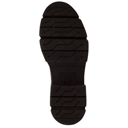 Tamaris Womens Mocca Brown Leather Classic High Pull-On Chelsea Ankle Boots