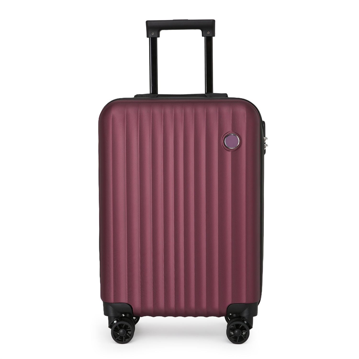 Edmonton Cabin Hard Shell Suitcase in Burgundy