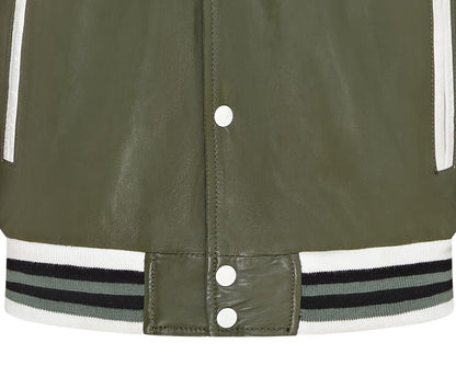 Mens Baseball Leather Letterman Bomber Jacket - Walthamstow