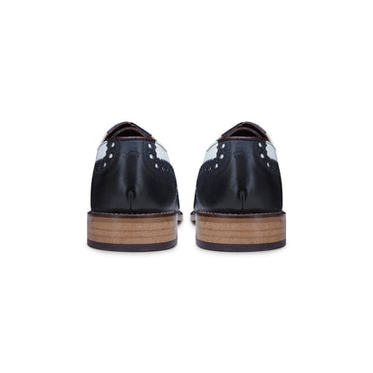 Mens Classic Oxford Navy/White Leather Gatsby Brogue Shoes